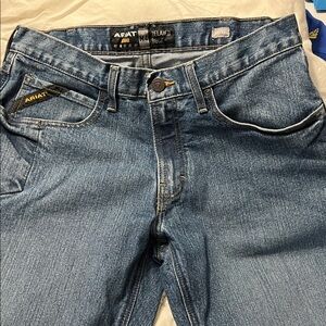 Ariat Men's Straight-Leg Medium Blue Denim Jeans